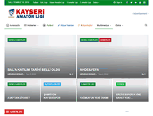 Tablet Screenshot of kayseriamatorligi.com